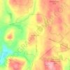 Mapa topográfico Bassets Corner, altitud, relieve