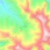 Mapa topográfico Gunung Jeungjing, altitud, relieve