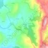 Mapa topográfico A Madanela, altitud, relieve