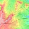 Mapa topográfico La Brousse, altitud, relieve