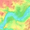 Mapa topográfico Les Pâtis, altitud, relieve