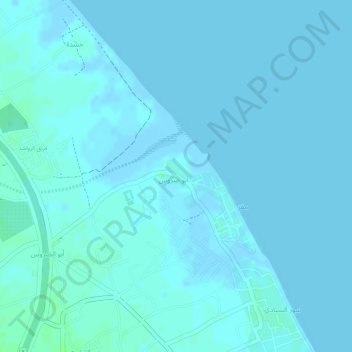 Mapa topográfico Zaab, altitud, relieve