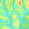 Mapa topográfico Nkolméfou I, altitud, relieve