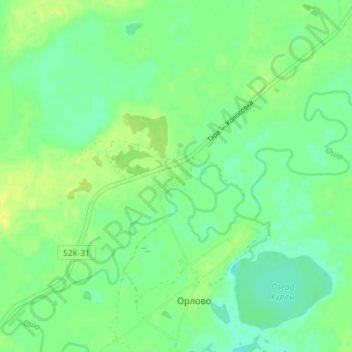 Mapa topográfico Свидерск, altitud, relieve