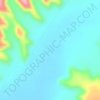 Mapa topográfico Burk'A Shet', altitud, relieve