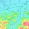 Mapa topográfico Bongsari, altitud, relieve
