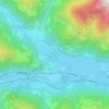 Mapa topográfico Katsch an der Mur, altitud, relieve