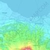 Mapa topográfico Ngaliyan, altitud, relieve