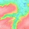 Mapa topográfico Le Rollet, altitud, relieve