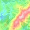 Mapa topográfico A Pedreira, altitud, relieve