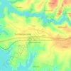 Mapa topográfico Krajan, altitud, relieve
