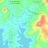 Mapa topográfico San Antonio Arenillas, altitud, relieve