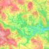 Mapa topográfico Les Carrières, altitud, relieve