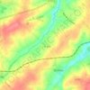 Mapa topográfico La Pouchinière, altitud, relieve