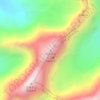 Mapa topográfico 白海子山北卫峰, altitud, relieve