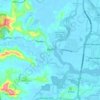 Mapa topográfico Bli Bli, altitud, relieve