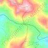 Mapa topográfico Wolf Creek Pass, altitud, relieve