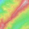 Mapa topográfico Sandbank Mountain, altitud, relieve