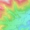Mapa topográfico En Davos, altitud, relieve