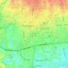 Mapa topográfico Purwokerto Kulon, altitud, relieve