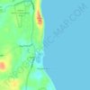 Mapa topográfico Surfside Beach, altitud, relieve