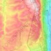 Mapa topográfico Meiss Ej Jabal, altitud, relieve