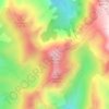 Mapa topográfico Punta alla Vetta, altitud, relieve