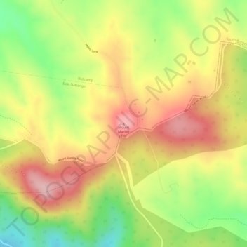 Mapa topográfico Mount Marble Top, altitud, relieve
