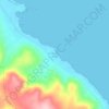 Mapa topográfico Saint Helena Bay, altitud, relieve