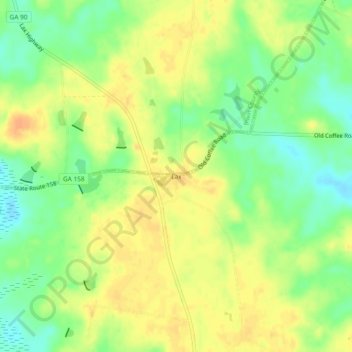 Mapa topográfico Lax, altitud, relieve