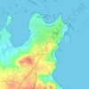 Mapa topográfico Kermenguy, altitud, relieve