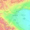 Mapa topográfico Kaschgar, altitud, relieve