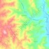 Mapa topográfico Vale da Figueira, altitud, relieve