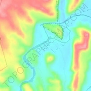 Mapa topográfico Lawn Hill Gorge, altitud, relieve