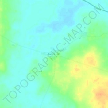 Mapa topográfico Ionfarim, altitud, relieve