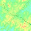 Mapa topográfico Sindang Marga, altitud, relieve