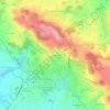 Mapa topográfico La Faucherie, altitud, relieve