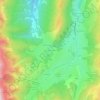 Mapa topográfico Les Grands Deux, altitud, relieve