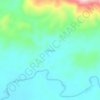 Mapa topográfico Merdey, altitud, relieve