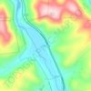 Mapa topográfico Lambs Creek, altitud, relieve