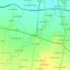 Mapa topográfico Kersana, altitud, relieve