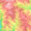 Mapa topográfico Lavaud, altitud, relieve