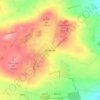 Mapa topográfico Redford, altitud, relieve