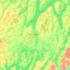 Mapa topográfico Kawartha Lakes, altitud, relieve