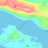Mapa topográfico Clifden Bay, altitud, relieve