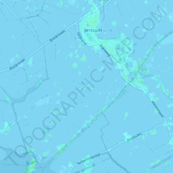 Mapa topográfico Abbenwier, altitud, relieve