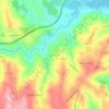 Mapa topográfico Cachoeiras, altitud, relieve