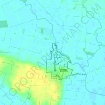 Mapa topográfico Riverside 1, altitud, relieve