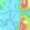 Mapa topográfico La Charrière, altitud, relieve