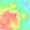 Mapa topográfico La Tuna, altitud, relieve